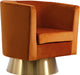 Bellagio Cognac Velvet Accent Chair image