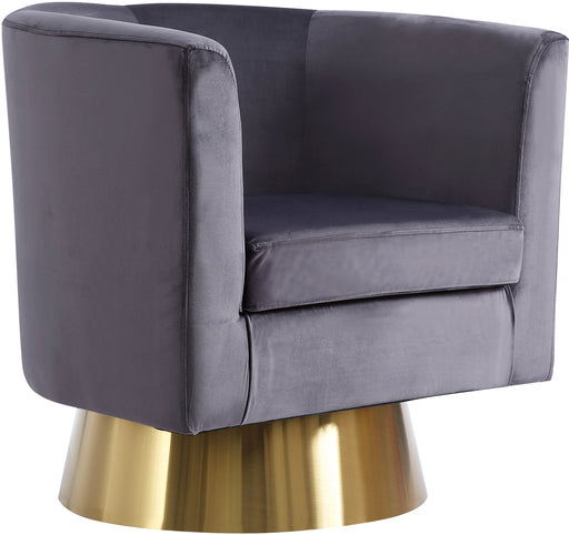 Bellagio Grey Velvet Accent Chair image