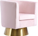 Bellagio Pink Velvet Accent Chair image