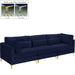 Julia Navy Velvet Modular Sofa (3 Boxes) image