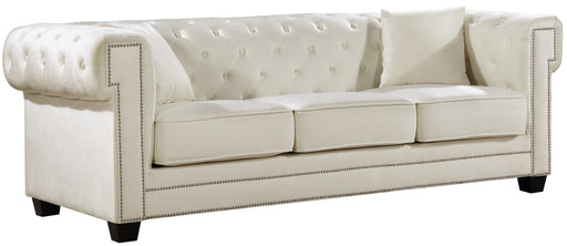 Bowery Cream Velvet Sofa image