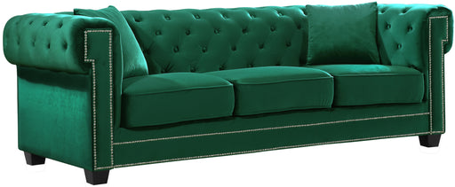 Bowery Green Velvet Sofa image
