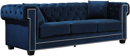 Bowery Navy Velvet Sofa image
