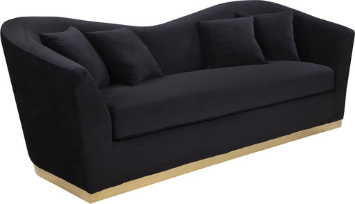 Arabella Black Velvet Sofa image