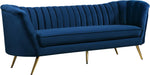 Margo Navy Velvet Sofa image