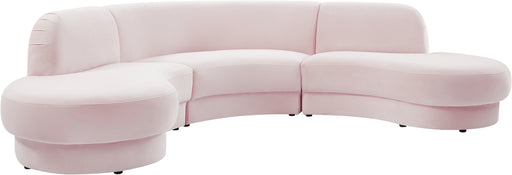 Rosa Pink Velvet 3pc. Sectional (3 Boxes) image