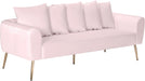 Quinn Pink Velvet Sofa image