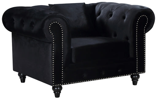 Chesterfield Black Velvet Chair image