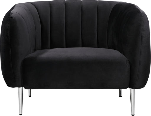Willow Black Velvet Chair image