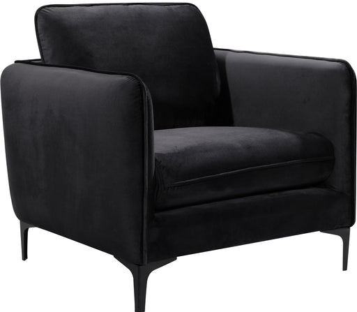 Poppy Black Velvet Chair image
