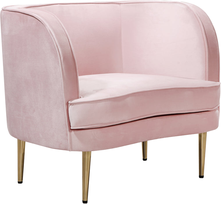 Vivian Pink Velvet Chair image