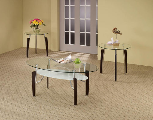 G701558 Occasional Table Sets Contemporary Cappuccino Round Three-Piece Set image