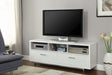 Transitional White TV Console image