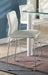 Acme Furniture Gordie Checkered Counter Height Chair in White/Chrome (Set of 2) 70254 image