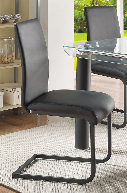 Acme Furniture Gordie Side Chair in Black (Set of 2) 70267 image