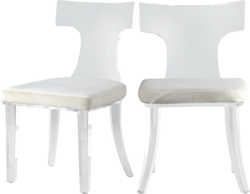 Lucid Cream Velvet Dining Chair image