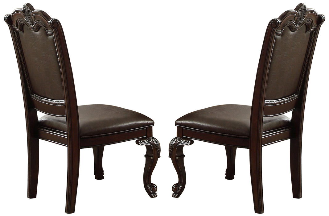 Crown Mark Kiera Dining Side Chair in Rich Brown (Set of 2) 2150S image