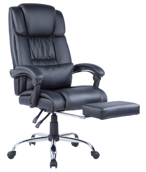 7200-CCH-BLK Modern Ergonomic Computer Chair w/ Extendable Footrest image