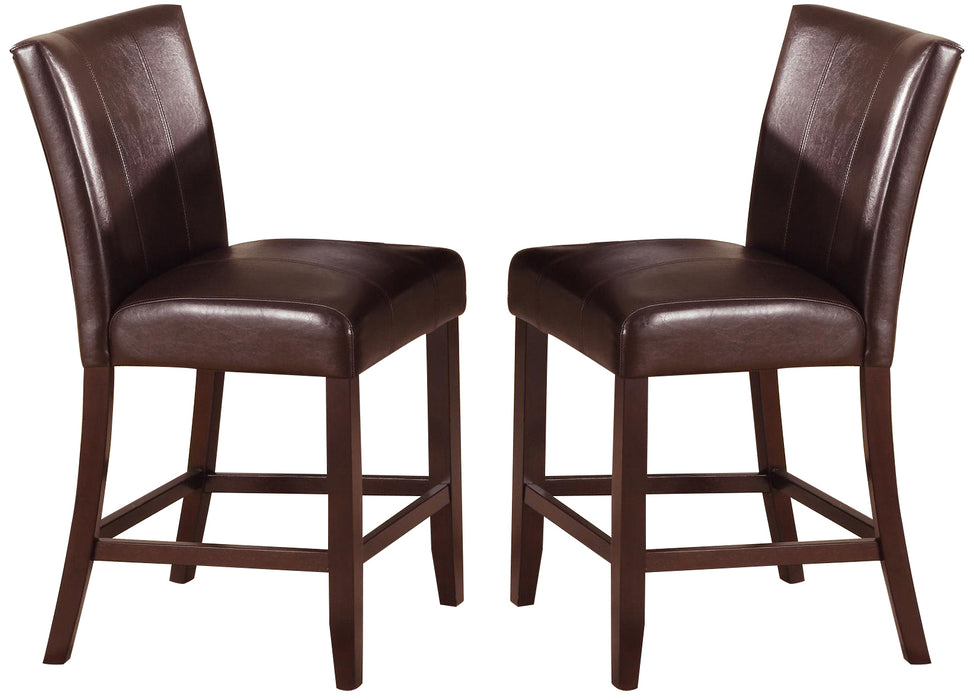 Crown Mark Ferrara Counter Height Chair in Dark Brown (Set of 2) 2723S-24 image