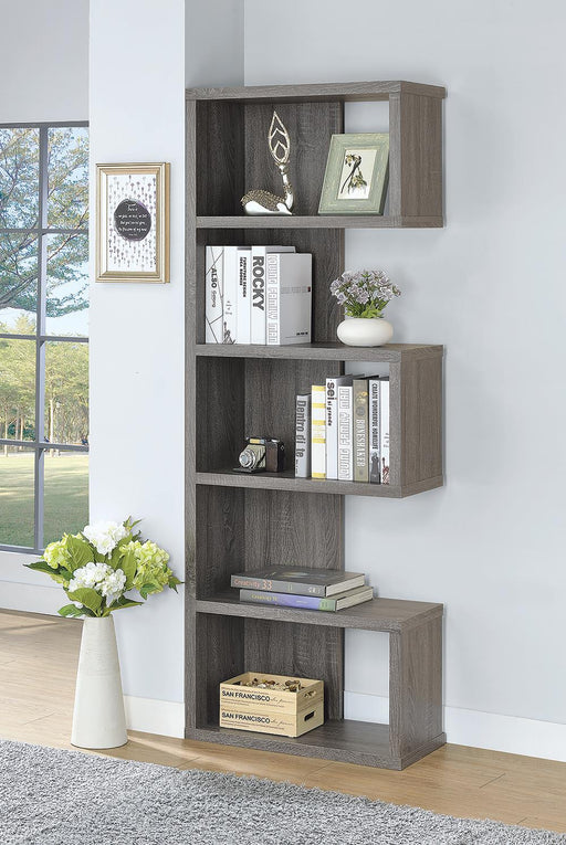 G800552 Contemporary Weathered Grey Bookcase image