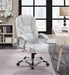 G801140 Casual White Faux Leather Office Chair image
