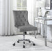 Modern Grey Velvet Office Chair image