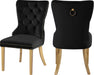 Carmen Black Velvet Dining Chairs (2) image