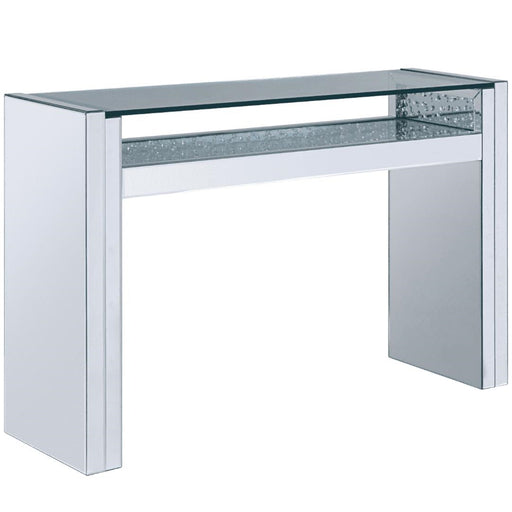 Acme Furniture Nysa Sofa Table in Mirrored & Faux Crystals 81473 image
