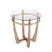 Orlando II Champagne & Clear Glass End Table image