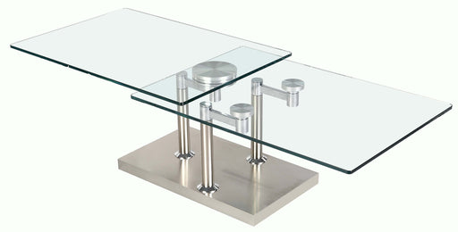 8164 Contemporary Dual Glass Top Cocktail Table image