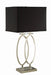 Transitional Nickel and Black Accent Lamp image