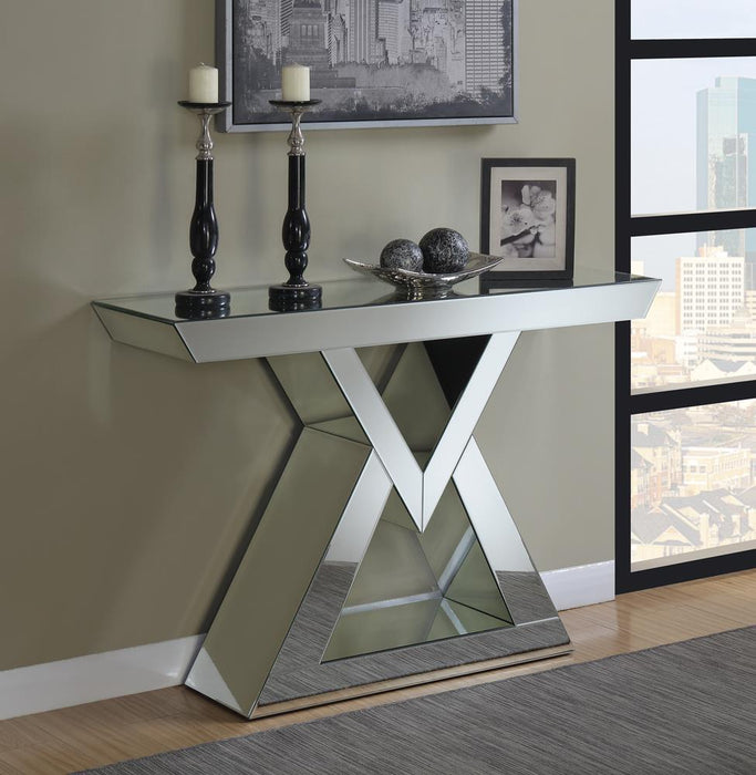 G930009 Contemporary Mirrored Console Table image