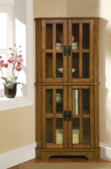 Traditional Warm Brown Curio Cabinet image