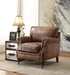 Dundee Retro Brown Top Grain Leather Accent Chair image