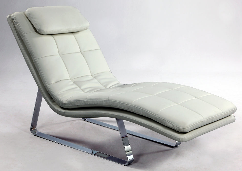 CORVETTE Contemporary Lounge Chair w/ Chrome Legs image