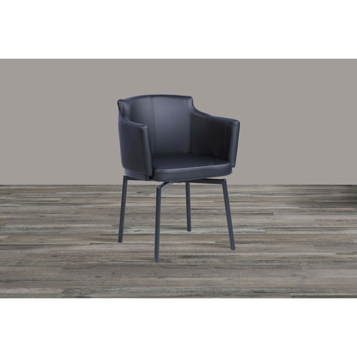 PIXIE-BLK Modern Club Arm Chair w/ Memory Swivel image