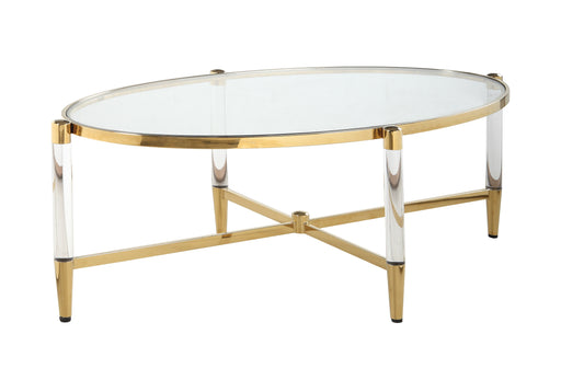 DENALI Oval Tempered Glass Cocktail Table image