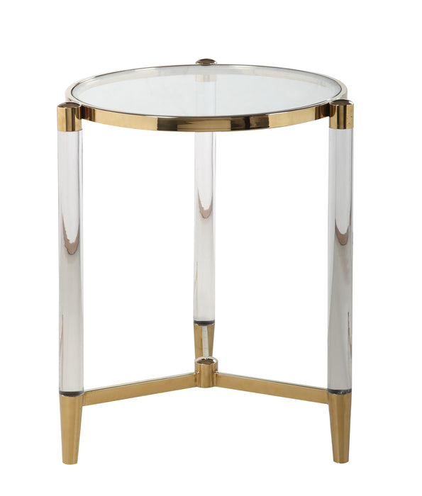 DENALI Round Tempered Glass Lamp Table image