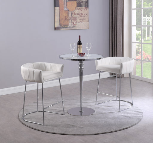 DENISE Contemporary Channel Back Counter Stool image
