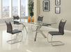 ELLA Contemporary Extendable Dining Table w/ Steel Legs image