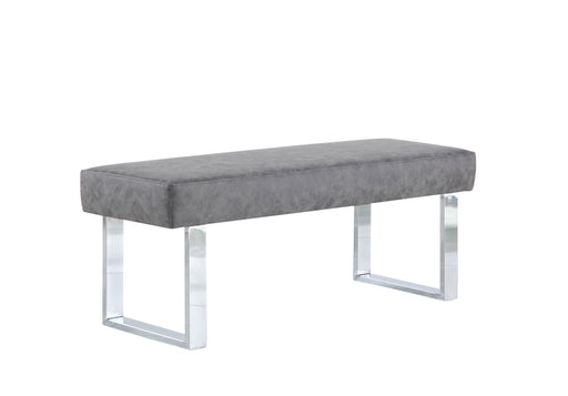 GENEVIEVE Modern Gray Upholstered Bench image