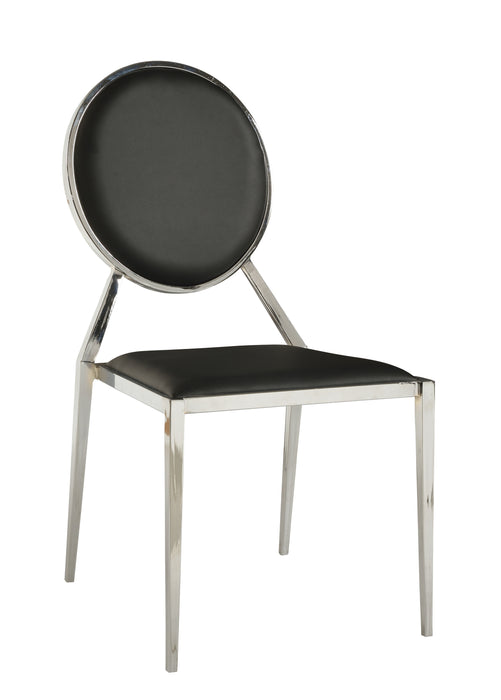 LISA Contemporary Round-Back Upholstered Side Chair image