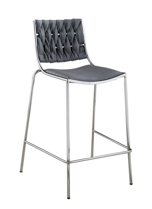 TAYLOR Contemporary Stackable Counter Stool w/ Weave Back image