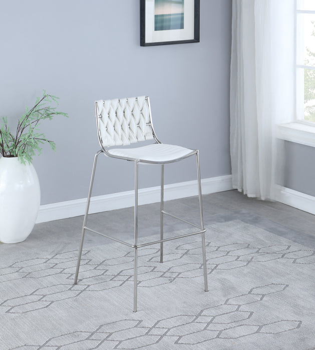 TAYLOR Contemporary Stackable Counter Stool w/ Weave Back