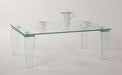 VERA Contemporary All-Glass Rectangular Cocktail Table image
