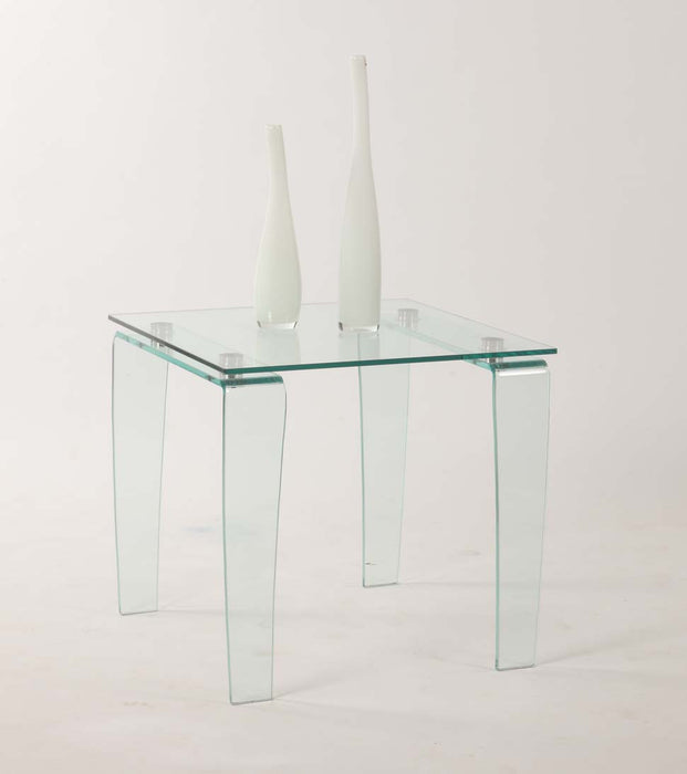 VERA Contemporary All-Glass Square Lamp Table image