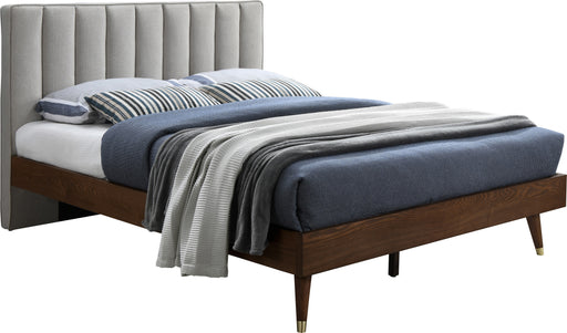 Vance Beige Linen Fabric King Bed (3 Boxes) image
