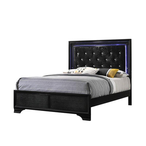 Crown Mark Micah Queen Panel Bed in Black B4350-Q image