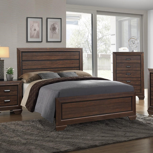 Crown Mark Farrow Full Panel Bed in Chocolate image