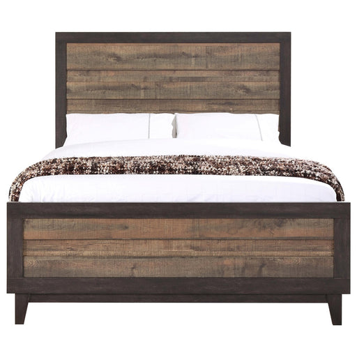Crown Mark Tacoma King Panel Bed in Two-Tone image